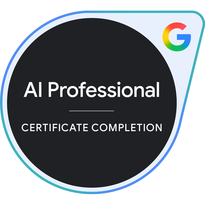 Insignia Google AI Professional Certificate